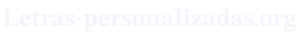 letras-personalizadas